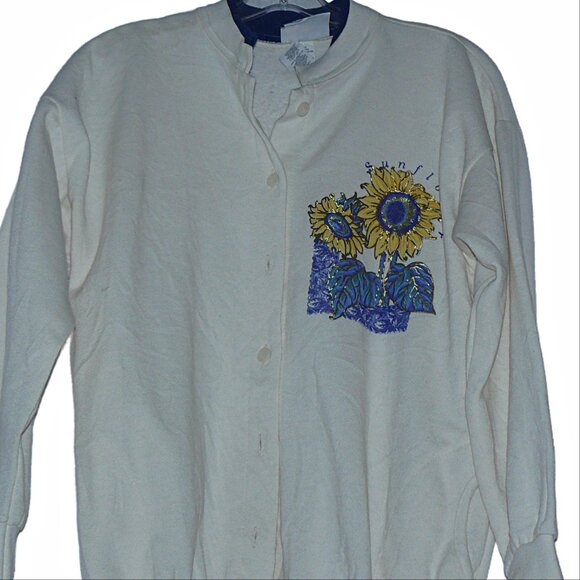 Women's Morning Sun Cardigan Size Medium Petite Made in U.S.A. - Picture 2 of 4